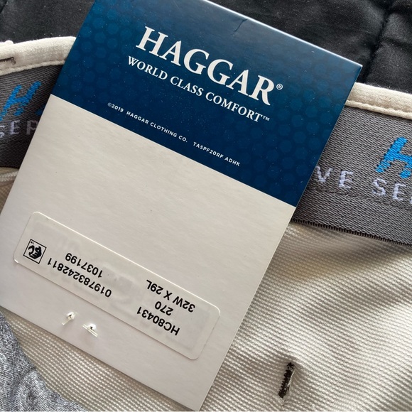 Mens HAGGAR slim fit pants - Picture 6 of 7